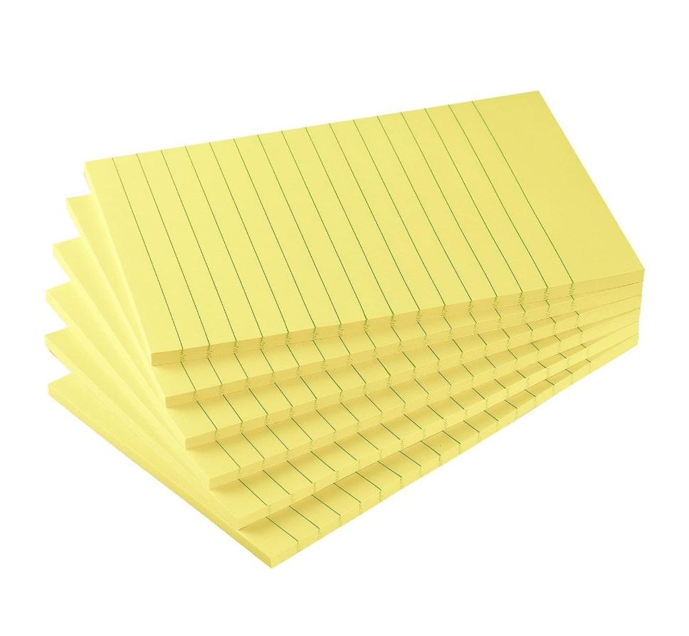 Sticky Notes, 6x4 in, 45 Sheets x 6