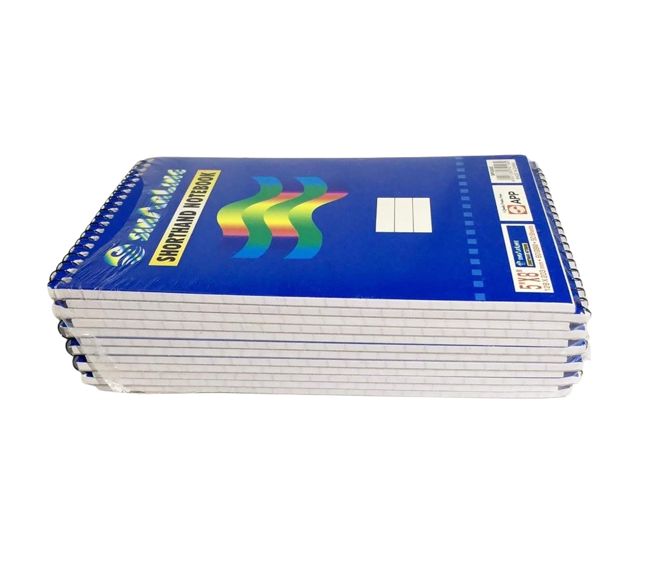 Short Hand Note Pad, Spiral 5x8 Inches x 12
