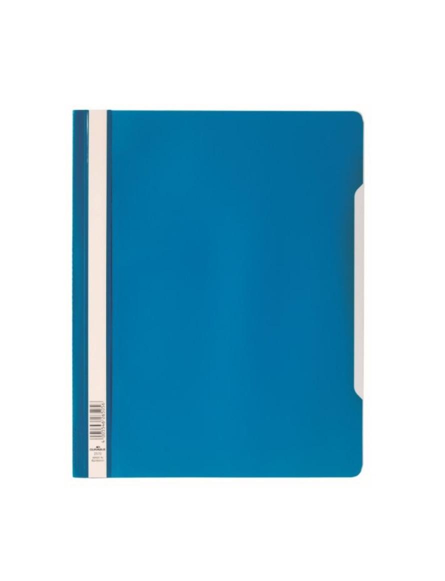 Durable Transparent Clear Folder, A4 Blue