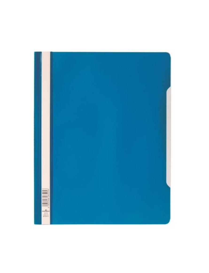 Durable Transparent Clear Folder, A4 Blue