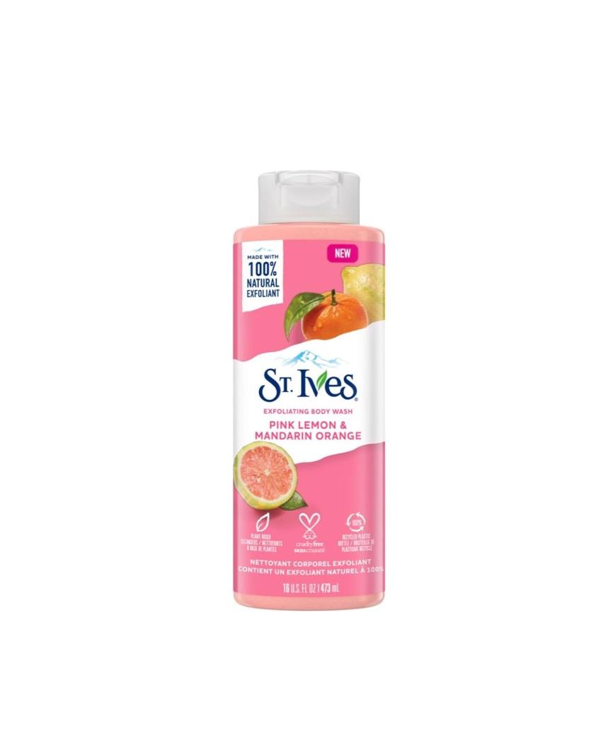 St. Ives Exfoliating Pink Lemon & Mandarin Orange Body Wash - 16 Oz