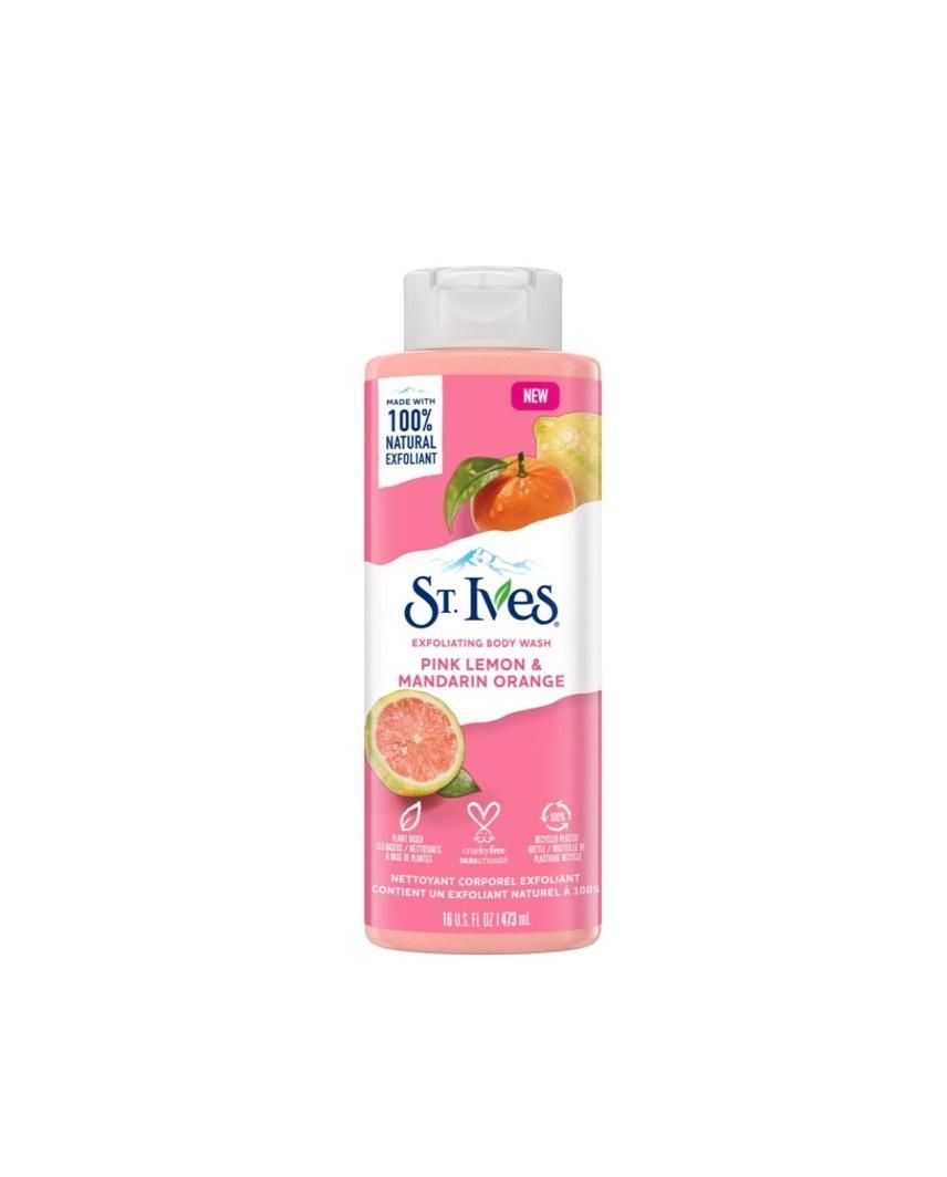 St. Ives Exfoliating Pink Lemon & Mandarin Orange Body Wash - 16 Oz