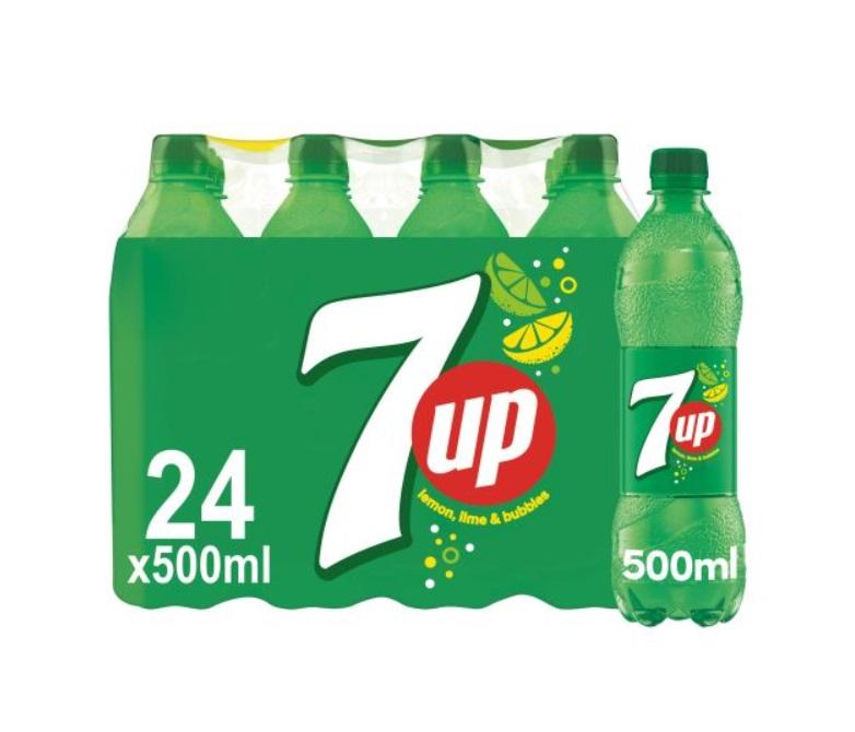 7Up Regular, PET Bottle - 500 ml x 24