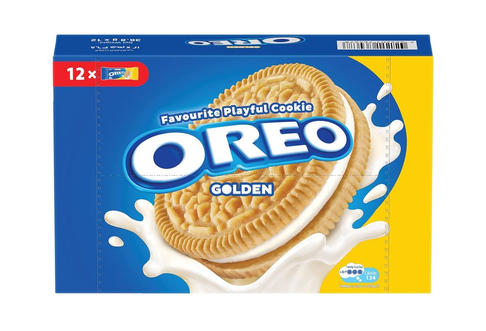Oreo Golden Vanilla Milk Cookies - 36.8g (Pack of 12)