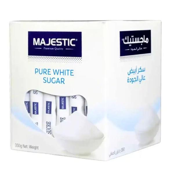 Majestic Pure White Sugar Sticks (Pack of 70 pcs) - 350g