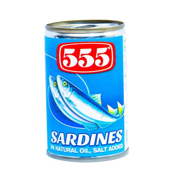 555 Sardines in Natural Oil - 155g