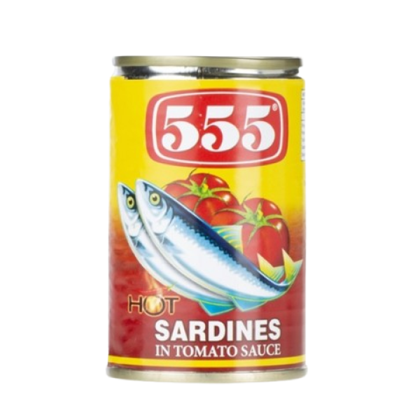 555 Sardines in Tomato Sauce with Chili - 425g