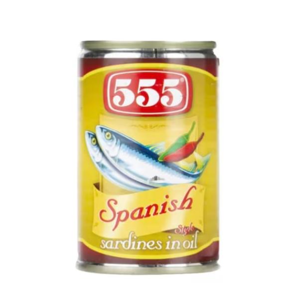 555 Sardines in Oil, Spanish Style - 155g