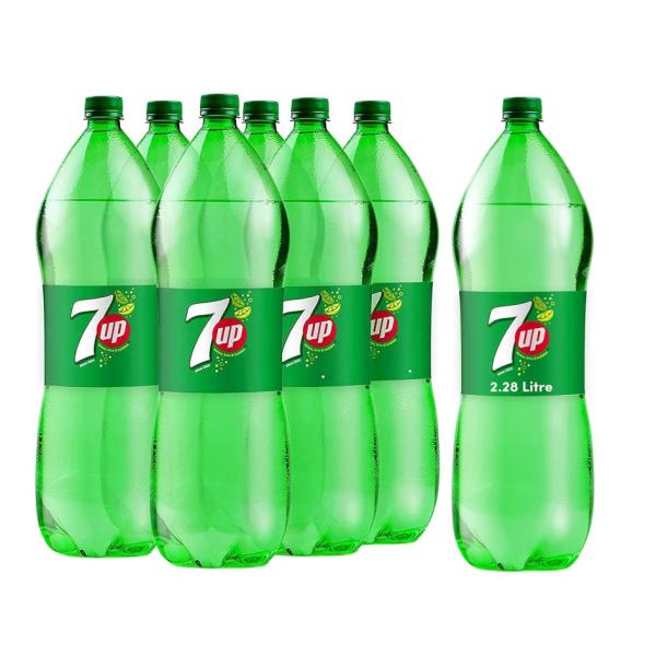 7Up Regular, PET Bottle - 2.28 Liter x 6