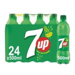 7Up Regular, PET Bottle - 500 ml x 24