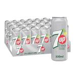 7Up Zero Sugar Softdrink, Can - 330 ml x 6