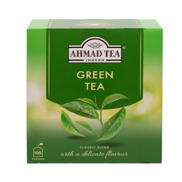 Ahmad Tea Green Tea, Tagged - 100 bags