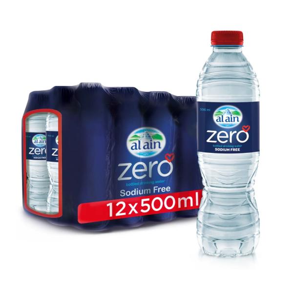 Al Ain Water, Zero Sodium - 500 ml x 12