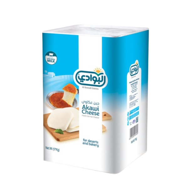 Al Bawadi Akawi Cheese (Czech Type), Tin - 17 kg