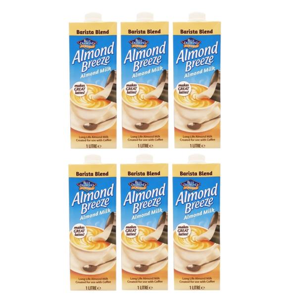 Almond Breeze Barista Blend Almond Milk - 1 Liter x 6