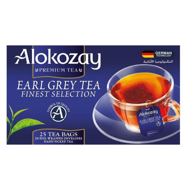 Alokozay Earl Grey Tea, Heat Seal Sachets - 25 bags (Pack)