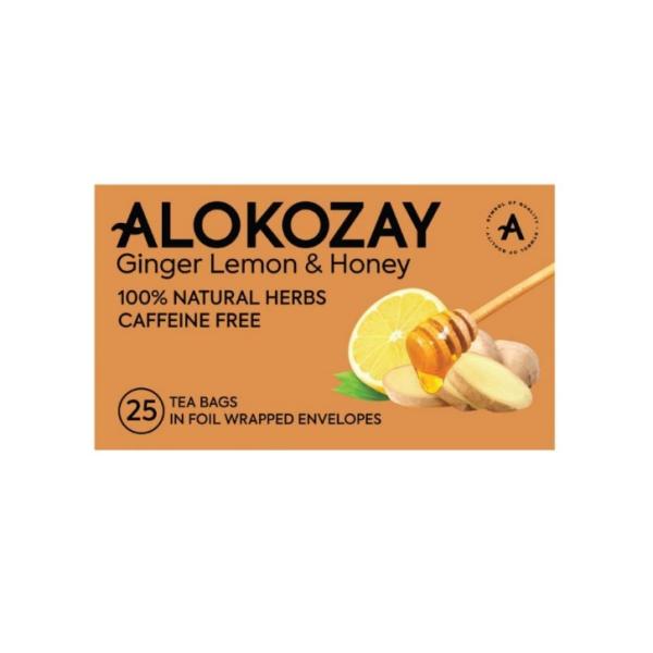 Alokozay Ginger Lemon Honey Tea, Heat Seal Sachets - 25 bags