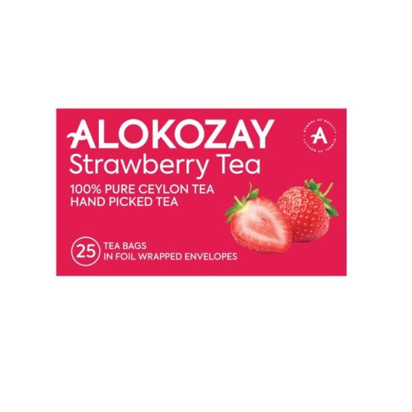 Alokozay Strawberry Tea, Heat Seal Sachets - 25 bags