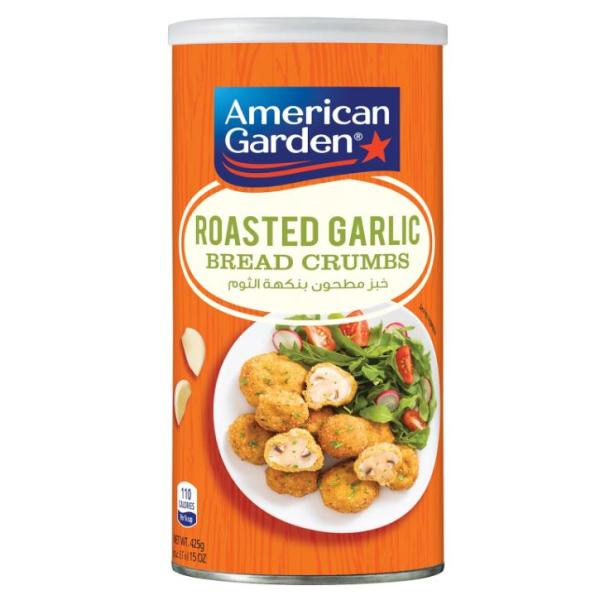 American Garden Bread Crumbs, Roasted Garlic - 15 oz