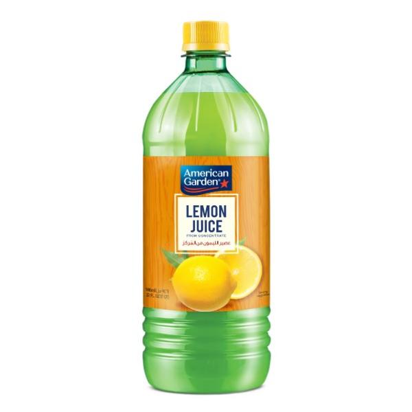 American Garden Lemon Juice, PET - 32 oz