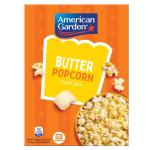 American Garden Microwave Popcorn, Butter - 3.2 oz x 3