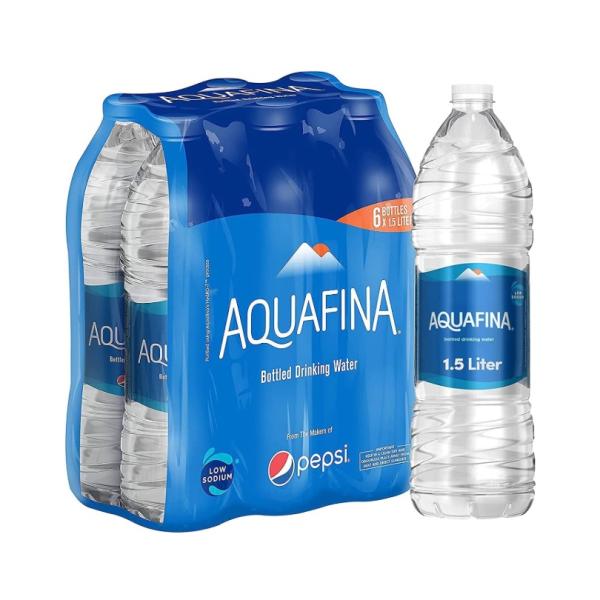 Aquafina Bottled Drinking Water - 1.5 Liter x 6