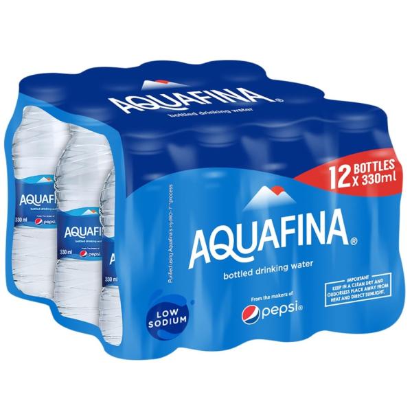 Aquafina Bottled Drinking Water - 330 ml x 12