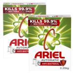 Ariel Anti-bacterial Fast Dissolving Laundry Detergent Powder, 2.5 kg (Dual Pack)