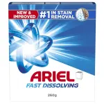 Ariel Fast Dissolving Laundry Detergent Powder, Blue - 260g