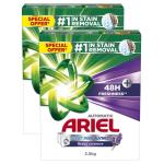 Ariel Fast Dissolving Laundry Detergent Powder, with Lavender - 2.5 kg (Dual Pack)