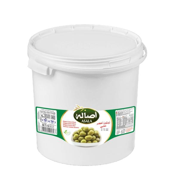 Asala Aleppo's Green Olives - 10 kg