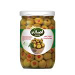 Asala Green Olive Stuffed with Capsicum, Glass Bottle - 400g