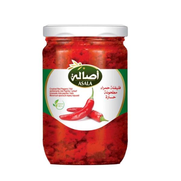 Asala Hot Red Pepper Molasses (Crushed), Glass Bottle - 600g