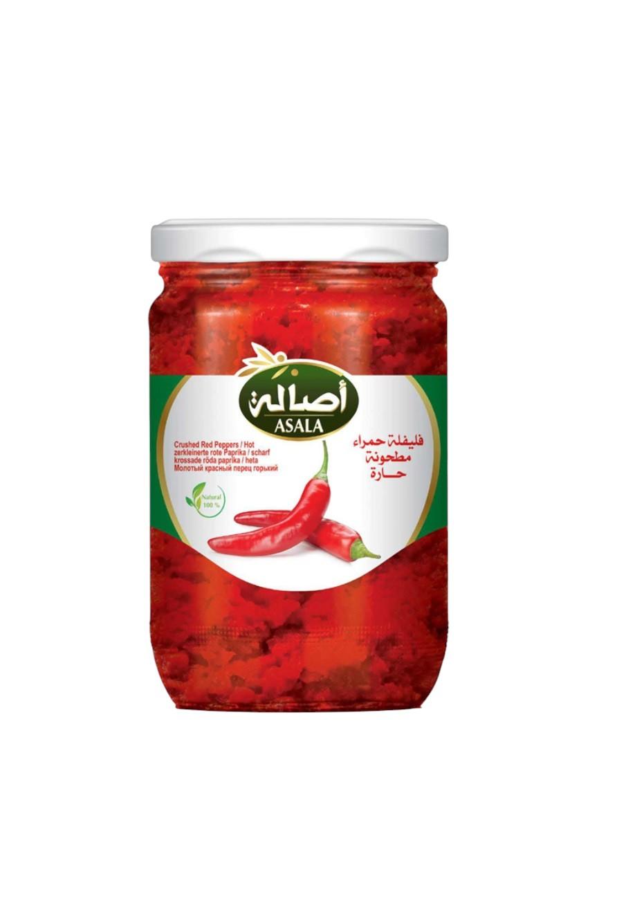 Asala Hot Red Pepper Molasses (Crushed), Glass Bottle - 600g