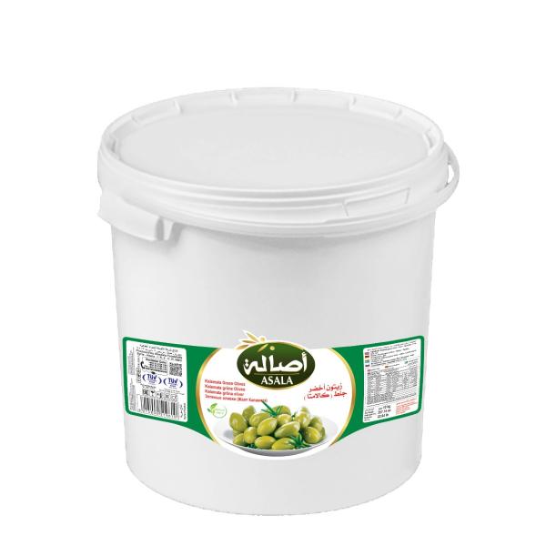 Asala Kalamata Green Olives (Jelet) - 10 kg