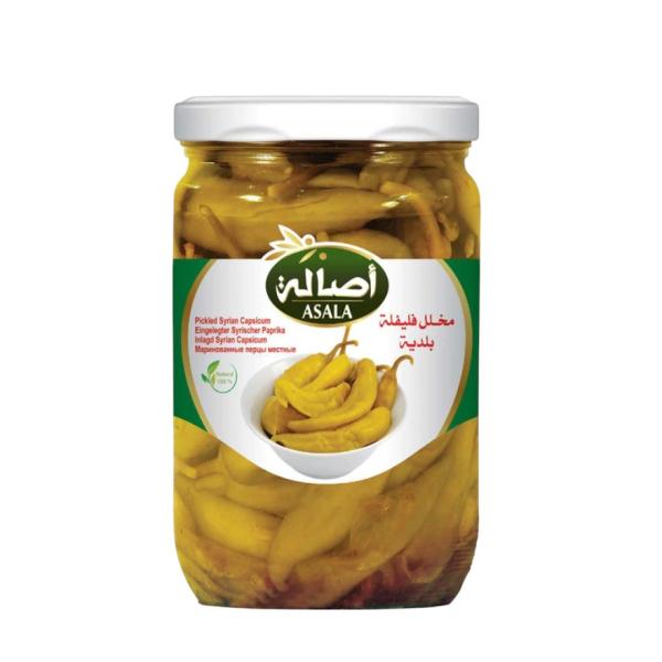Asala Pickled Syrian Capsicum, Glass Bottle - 300g