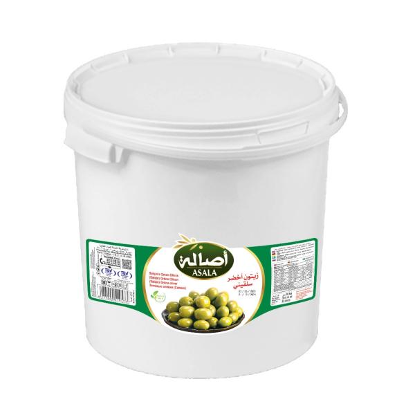 Asala Salqini Green Olives - 10 kg