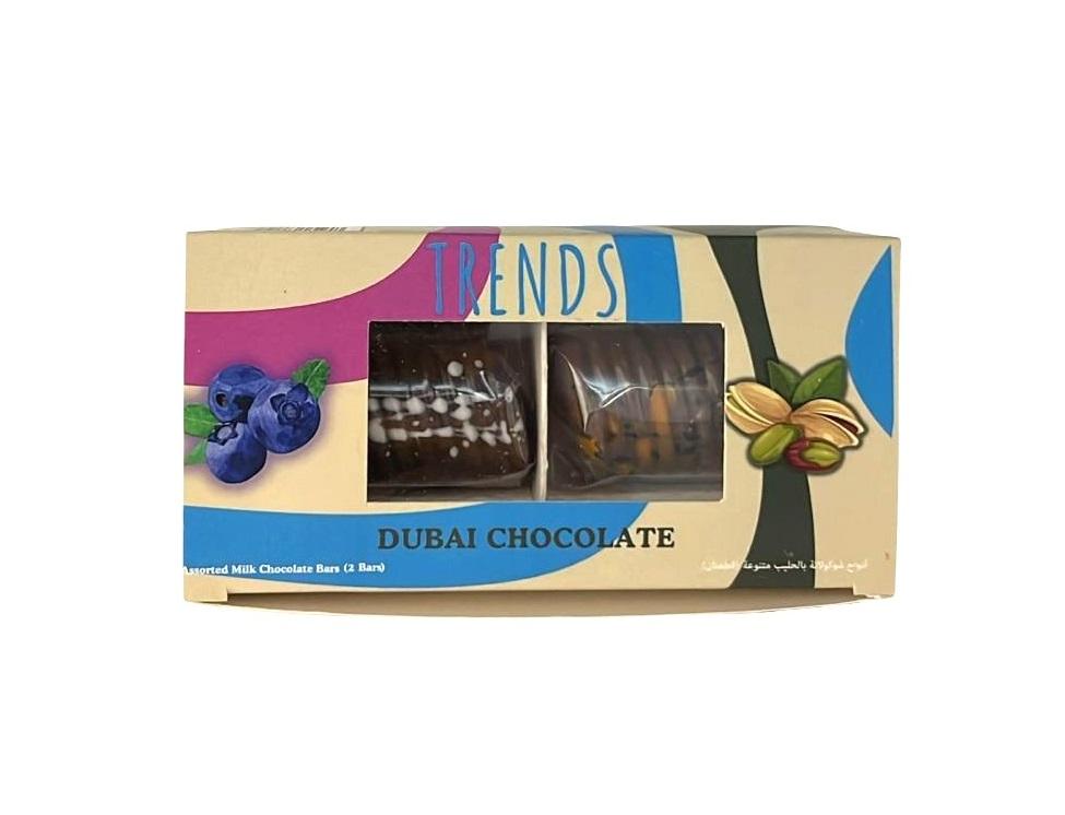 Trends Dubai Chocolate, Pistachio Kunafa & Blueberry Cheesecake Kunafa - 80g (2x40g)