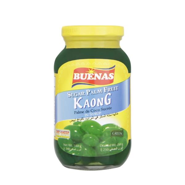 Buenas Sugar Palm Fruit, Kaong in Syrup, Green - 340g
