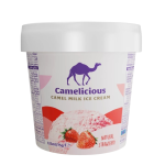 Camelicious Camel Milk Ice Cream, Strawberry - 125 ml