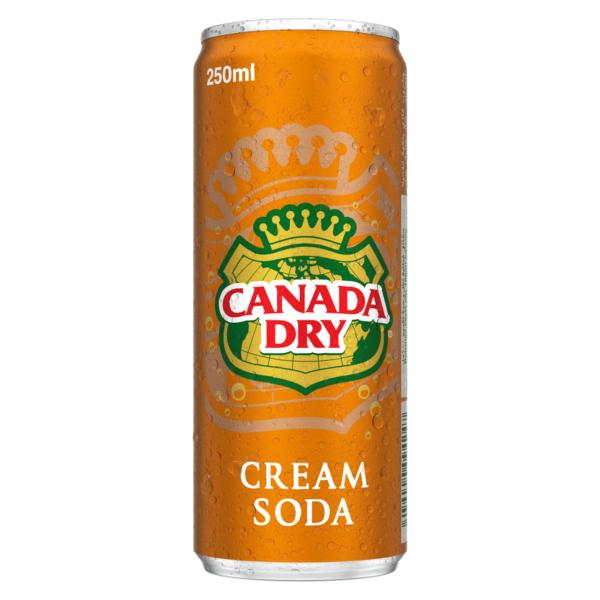 Canada Dry Cream Soda, Can - 250 ml