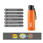 Cello Puro Steel X Cooper Water Bottle, Orange - 600 ml