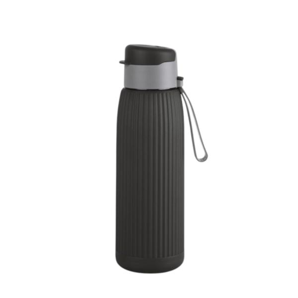 Cello Puro Steel X Volvo Water Bottle, Black - 600 ml