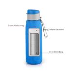 Cello Puro Steel X Volvo Water Bottle, Blue - 600 ml