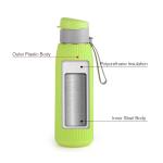 Cello Puro Steel X Volvo Water Bottle, Green - 600 ml