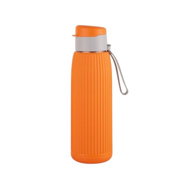 Cello Puro Steel X Volvo Water Bottle, Orange - 600 ml
