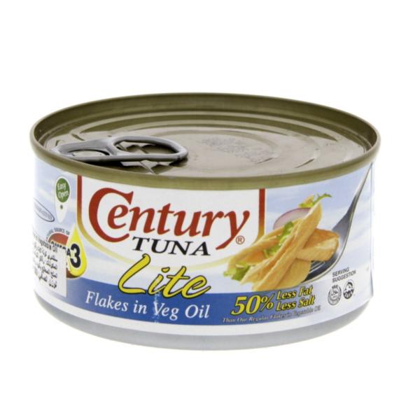 Century Tuna Flakes in Vegetable Oil, Lite - 180g