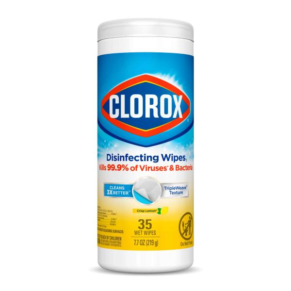 Clorox Disinfecting Wipes, Lemon Scent - 35 Wipes