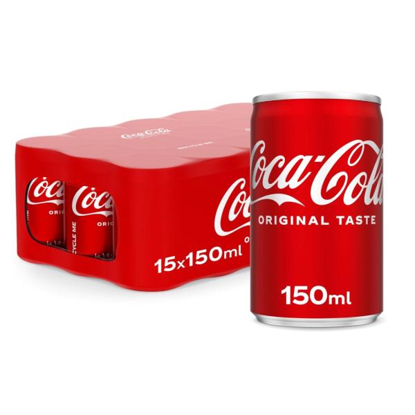 Coca-Cola Regular, Can - 150 ml x 15