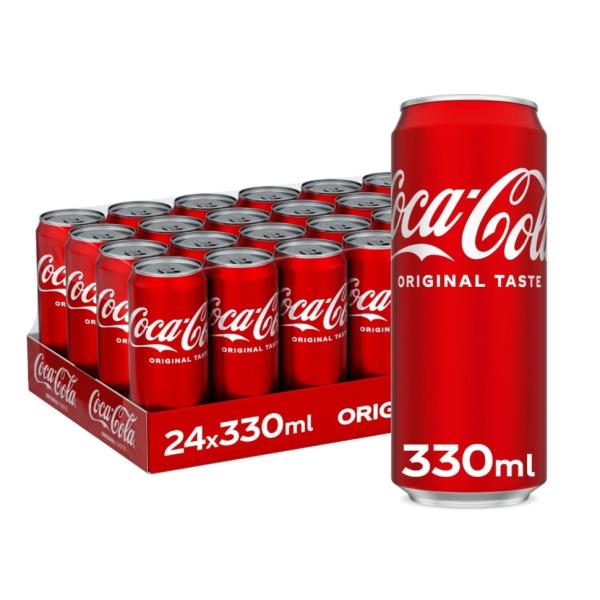 Coca-Cola Regular, Can - 330 ml x 24